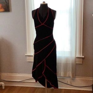 Black and Red Latin Dancing Dress
